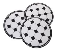 VICASKY 3 Pièces Tapis de Souris Rond Antidérapant en Terre de Diatomée | Motif Créatif Noir et Blanc, Surface Lisse, Suivi Précis, Usage Bureau et École, pour Étudiants et Travailleurs