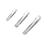 VICASKY 30 pièces Accessoires de Barrette Acier Inoxydable pour DIY Pinces à Cheveux Alligator pour Bijoux et Personnalisées