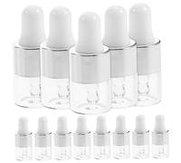 VICASKY 30 Pièces Bouteilles Verre Transparent Pipette Lot de Flacons Compte pour Aromathérapie et Pratiques pour Dosage et Stockage