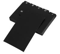 VICASKY 30 Pièces Diviseurs de Cartes Index Noir Pp Séparateurs Multifonctions pour Classeurs et Fiches Bristol Organisateurs Pratiques pour Documents Recettes et Études au Bureau Maison