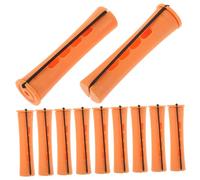 VICASKY 30 Pièces kit de vague de cheveux DIY trousse chaud patin à roulettes de permanente de cheveux canne à pêche tiges de cheveux pour boucles de curling portable pp Orange