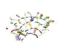 VICASKY 30 Pièces Plastic Hair Clips Cute Plant Hairpins Little Grass Barrette Mushroom Headwear Fun Party Cosplay Accessories For Music Festival And Holiday