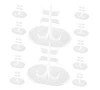 VICASKY 30 pièces Poupée debout Présentoir Modèle Support pour poupée Stockage Figurines d'action Clip de jambe en plastique