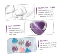 VICASKY 30 pièces Présentoir Perles Couleur Ongles Transparentes Verre Carte Nuancier Manucure Professionnelle pour Salon Outil Affichage Couleur Vernis Formes Ongles pour Pratique et