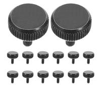 VICASKY 30 Pièces Vis à Main M3 pour Boîtier PC Noir en Acier au Carbone, Accessoires pour, Installation d'Ordinateur de Bureau, Compatibilité Universelle et Ajustement Précis
