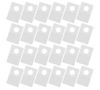 VICASKY 300 Crochets Autocollants Ronds Transparents en Pvc 38x26x0,2 Mm Lot de 300 Languettes Adhésives pour Étiquettes Suspendues, Affichage Magasin et Organisation Maison