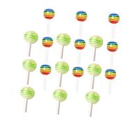 VICASKY 30pièces Décorations Pour Ongles Forme De Sucette Kit De Nail Art Diy Accessoires De Manucure Couleurs Assorties Pour Ongles Mains