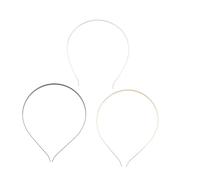VICASKY 30pièces Serre-têtes Simples Métal pour Création de Coiffure DIY pour Femmes et Filles Noir et Doré