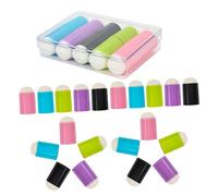 VICASKY 30Pièces Têtes Éponge pour Vernis à Ongles Accessoires de Doux et Remplaçables pour Nail Art Points