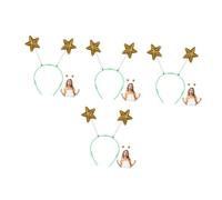VICASKY 32 Pièces Bandeau Cheveux Étoiles Lot de Mousse Pentagramme pour Filles Accessoire de Fête Cosplay Confortable