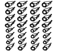 VICASKY 32 Pièces Kit de Réparation Pointe Canne à Anneaux Guide Acier Inoxydable et Céramique Remplacement Léger et Résistant pour Canne Eau Douce et Salée Installation Facile