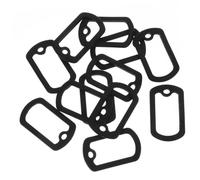 VICASKY 36 Pièces Lot de Housses Silicone Protectrices Silencieuses pour Plaques Militaires Protection et Bruit des Étiquettes Chien Compatible Tags Standard