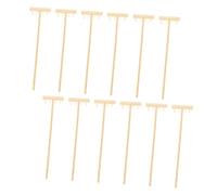 VICASKY 36 Pièces Mini Bamboo Zen Garden Rakes Set Compact Smoothing Tools for Desktop Lightweight and Practical Craft Accessories