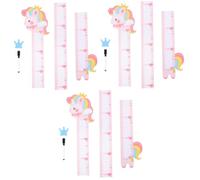 VICASKY 3ensembles Sticker Mural Toise Auto-adhésif Décor Animal Pour Garçon Fille Mesurez Garçon Fille Avec Et Fun