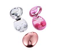 VICASKY 3pièces Boîte à Objectifs avec Pince à Épiler et Miroir Support de Voyage pour Lentilles Boîte de Rangement pour Objectif