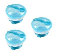 VICASKY 3pièces Bol Et Cuillère Antidérapants Avec Pour Garçon Fille Ensemble De Vaisselle Apprentissage Bleu Pour Nourrir Les Tout-petits