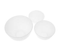 VICASKY 3pièces Bols Silicone Pour Masques Faciaux Diy Mélange De Produits De Beauté Et Soins Capillaires Maison Récipients Anti-chute Pratiques