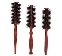 VICASKY 3pièces Brosse Ronde Poils De Sanglier Lot Pour Coiffure Démêlage Et Boucles Idéale Pour Types De Cheveux