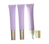 VICASKY 3pièces Conteneur De Crème Pour Yeux Tube Vide Avec Applicateur Flacon Pour Femmes Et Filles Mat Et Tête Dorée