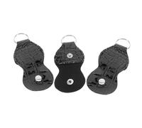 VICASKY 3pièces Étui De Médiators Cuir Synthétique avec Porte-clés Organisateur De Médiators pour Guitare Poche De Rangement Pratique Et Légère pour Musiciens