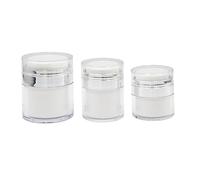 VICASKY 3pièces Flacons Vides Résistants à Usure pour Cosmétiques Pots de Conservation pour Crèmes Yeux et Visage Pratiques pour Voyages et Activités de Plein Air