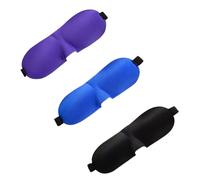 VICASKY 3pièces Sommeil Contouré Ultra Léger Doux Et Bande Ajustable Lot De Cache-yeux Occultant Pour Dormir Voyager Siestes Yeux Confortable