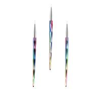 VICASKY 3pièces Stylo De Peinture Pour Nail Art Outil De Manucure Pour Dessiner Des Lignes Et Motifs Accessoire De Peinture Pour Ongles Unique