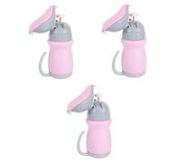 VICASKY 3pièces Urinal Portable Pour Garçon Fille Urinoir Pratique De Voyage Pour Situations Urgence Et Camping Conception Étanche Et Réutilisable Couleur Rose Princesse