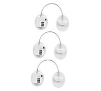 VICASKY 3pièces Verrou De Réfrigérateur Numérique Sécurisé Pour Serrure Digitale Combinée Sans Clé Pour Protection Des Meubles Fenêtres Oval