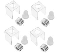 VICASKY 4 Ensembles Moules Silicone pour DIY à Lèvres avec Support Moules Cosmétiques Durables pour Fabrication de et Crèmes à Lèvres Faciles à Utiliser et Nettoyer