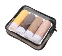 VICASKY 4 Flacons de Voyage Réutilisables en Silicone pour Shampoing et Lotions, 90ml Chacun, Étanche, avec Paquet de Rangement