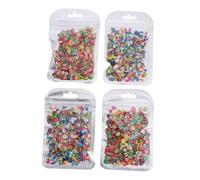 VICASKY 4 Paquets Tranches de fruits en céramique doux décorations d'ongles à motif de fruits tranche d'art d'ongle de fruit nail art aux fruits bricolage kit de marquage nail art résine