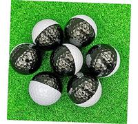 VICASKY 4 Pièces Balles Entraînement Golf Double Couleur Noire et Blanche Accessoires de Pratique pour Putting Lot de Balles Stables et Résistantes pour Améliorer Swing