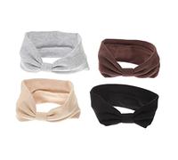 VICASKY 4 Pièces Bandeaux Élastiques Noués Lot de Accessoires pour Yoga Spa et Sports