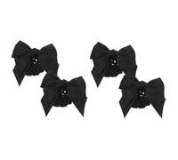 VICASKY 4 Pièces Barrette Cheveux Filet à Nœud Élégant Clip Chignon Pratique Accessoire Coiffure Noir Lot