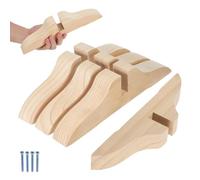 VICASKY 4 Pièces Base de Paravent en Bois Beige pour Cloisons Intérieures | Claustra Bois, Pieds de Séparateur de Pièce, Ajustable, Installation Simple, pour Organiser Espaces Ouverts