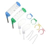 VICASKY 4 pièces Biberon pour Petits Animaux avec Tête Verre Abreuvoir Étanche pour Hamster Lapin Cochon Hérisson et Écureuil Distribution Facile et Hygiénique de Eau