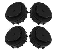 VICASKY 4 Pièces Bouchon de Poubelle en Plastique Bouchon pour Poubelles 660 L Noir Accessoire Extérieure Installation Simple Usage Commercial
