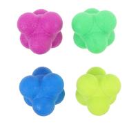 VICASKY 4 Pièces Boule de réaction Outil d'entraînement à la Vitesse de réaction de Fitness Balloon d'agilité Billes rebondissantes en Caoutchouc TPR