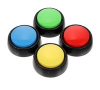 VICASKY 4 pièces Boutons Enregistrables pour Chiens Accessoires Interactifs de Communication pour Chiots Boutons Parlants Résistants et Ludiques pour Dressage et Couleur Couleur Aléatoire