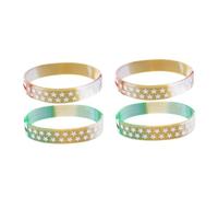VICASKY 4 Pièces Bracelets Drapeau Américain pour Femmes et Hommes Accessoires pour Fête de Indépendance et Élection Présidentielle Couleurs Kaki et Vert Design Simple et Portable
