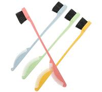 VICASKY 4 pièces Brosse à Sourcils Double Embout Peigne à Cils et Brosse Multi-usage pour Maquillage des Sourcils Poils Souples et Durables Outils de Maquillage pour Usage Professionnel