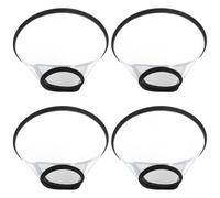 VICASKY 4 Pièces Collerette de Convalescence Transparente pour Chiens et Chats Protection Réglable Cône Élisabéthain Anti-Licking et Anti-Morsure Lot