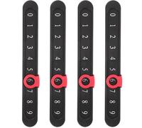 VICASKY 4 pièces Compteur de Score de Foosball Compteurs Multifonctionnels Plastique pour Jeux Table Indicateurs Pointage Robustes et Durables pour Football Couleur Aléatoire