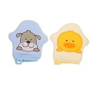 VICASKY 4 Pièces coton de bain cute mignonette babies serviette de migneaux dé sensible d'enfant en âge lingettes gel de brosse corporelle pratique