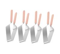 VICASKY 4 pièces Coupe-gâteau Acier Inoxydable Trancheur et Pince de Transfert pour Gâteau Part Uniforme Outil Pratique pour Anniversaire et Fête