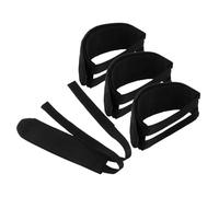 VICASKY 4 Pièces Couvre-pédale Bretelles Stodes De Pedal De Bille Fixé Sangles De Pédale De Équipement Fixe Pédales De Sangles De Vélos De Retenue à Noir