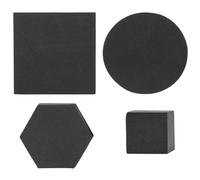 VICASKY 4 Pièces Cube Photo Géométrique Noir en Mousse, Accessoire | Bijoux et Fleurs, Usage Intérieur ou Extérieur, Facile à Nettoyer, Format Portable