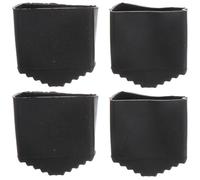 VICASKY 4 pièces de pieds de protection antidérapants en caoutchouc pour échelle - 40 x 20 - Embouts de remplacement pour échelles en aluminium - Universel - Embouts de remplacement en caoutchouc pour