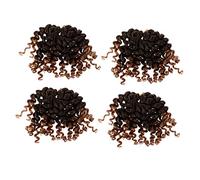VICASKY 4 Pièces Extensions de Bouclés Synthétique pour Tresses Crochet Afro Frisés pour Look Glamour